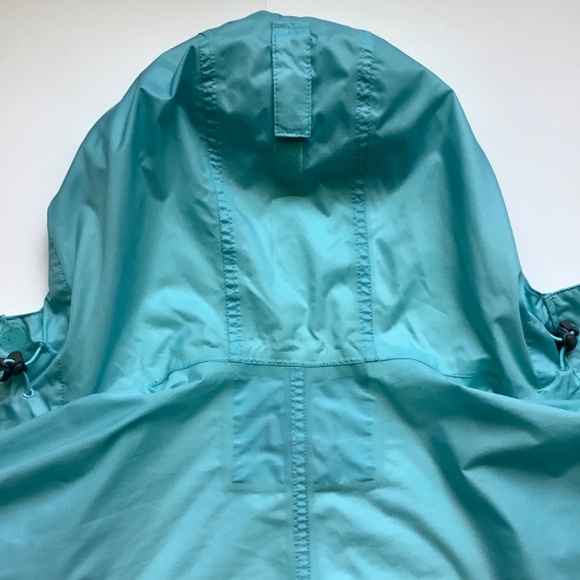 LANDS’ END Turquoise Windbreaker Rain Jacket - Picture 9 of 10